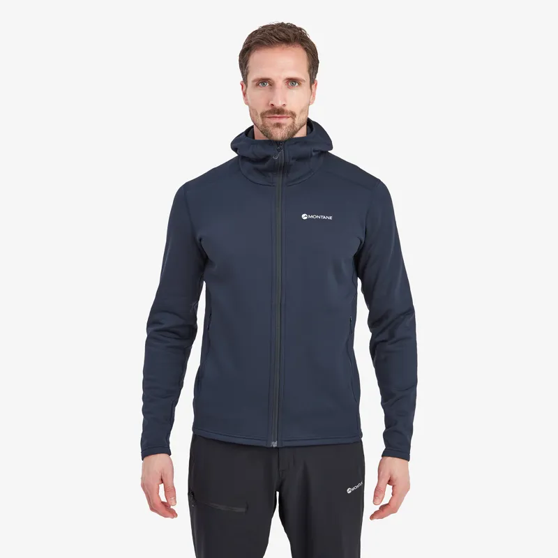 Montane Men's Fury Hooded Fleece Jacket - Eclipse Blue-2